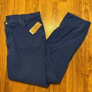 Polo Ralph Lauren Pants Men 44x30 Blue Varick Slim Straight Chinos